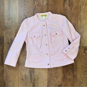 Sigrid Olsen Light Pink Textured Jacket Size 12